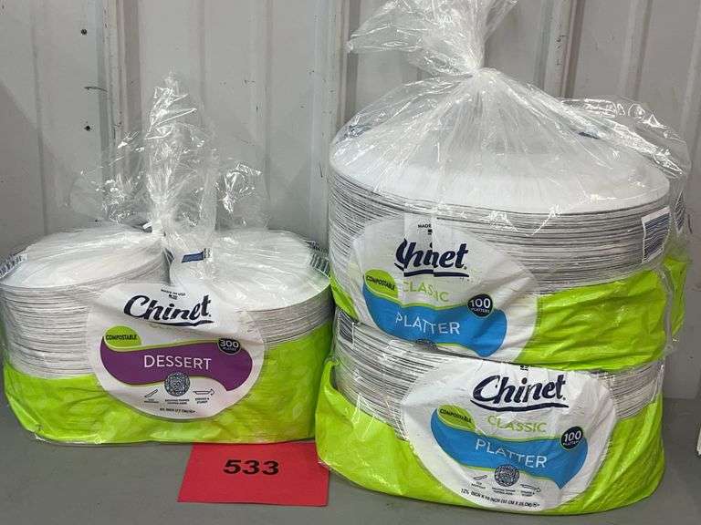 (3) PACKS OF CHINET PLATES