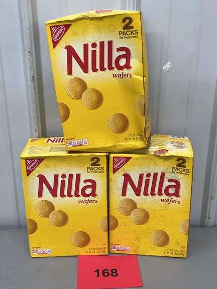 (3) BOXES OF NILLA WAFERS