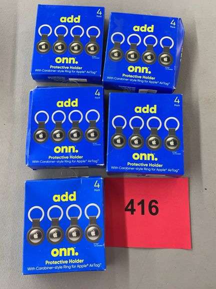 (5) PACKS OF ONN AIRTAG PROTECTIVE HOLDERS