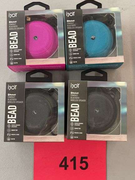 (4) IJOY BEAD BLUETOOTH SPEAKERS IN BOX