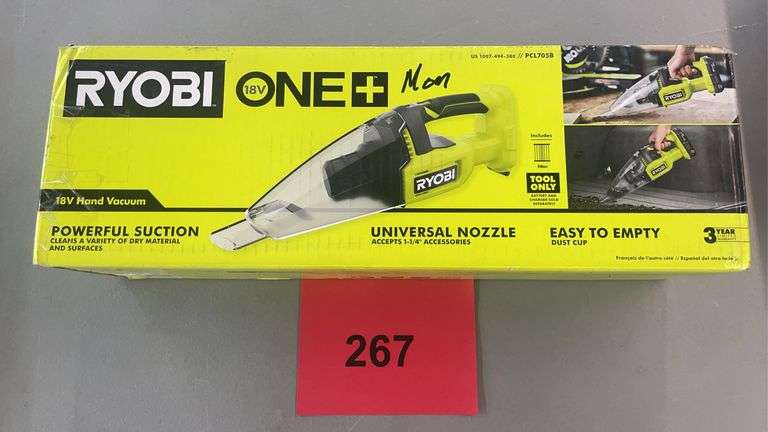 RYOBI 18V HAND VACUUM IN BOX