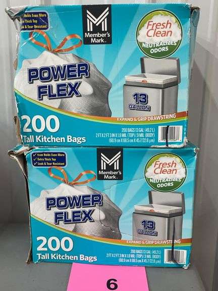 (2) BOXES OF TRASH BAGS