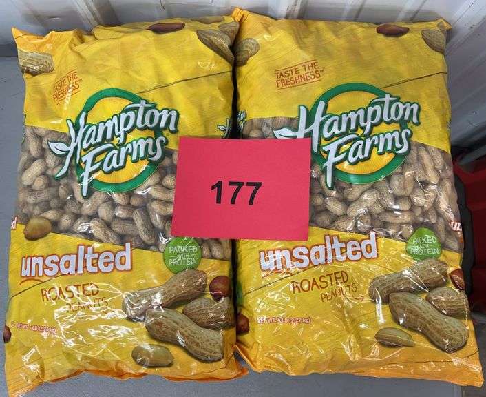 (2) BAGS OF HAMPTON FARMS PEANUTS