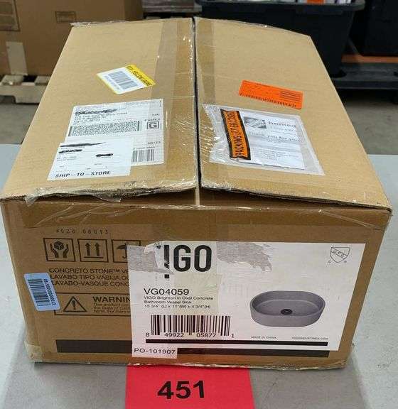VIGO BRIGHTON BATHROOM VESSEL SINK IN BOX