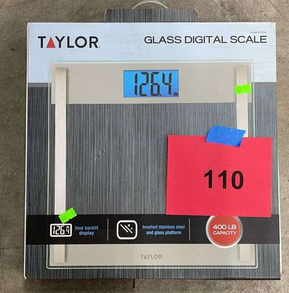 TAYLOR GLASS DIGITAL SCALE IN BOX
