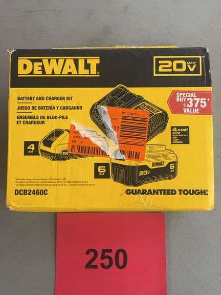 DEWALT 20V BATTERY & CHARGER KIT IN BOX