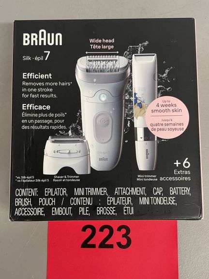 BRAUN EPILATOR IN BOX