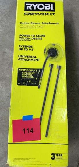 RYOBI GUTTER BLOWER ATTACHMENT IN BOX