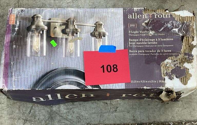 ALLEN + ROTH VANITY LIGHT IN BOX