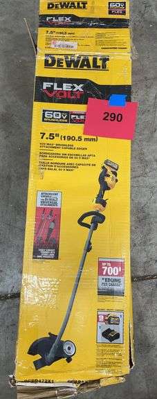 DEWALT FLEX VOLT 7.5" 60V MAX BRUSHLESS ATTACHMENT CAPABLE EDGER IN BOX (NO BATTERY)