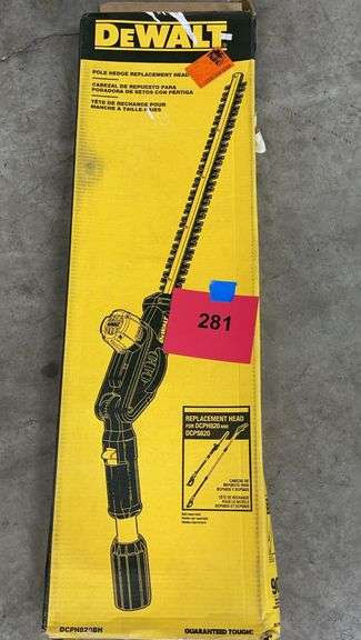 DEWALT POLE HEDGE REPLACEMENT HEAD IN BOX
