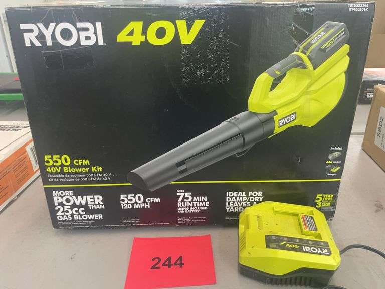 RYOBI 40V BLOWER KIT IN BOX