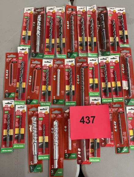 MISC LOT OF ACE DRILL BITS - SEE PHOTOS