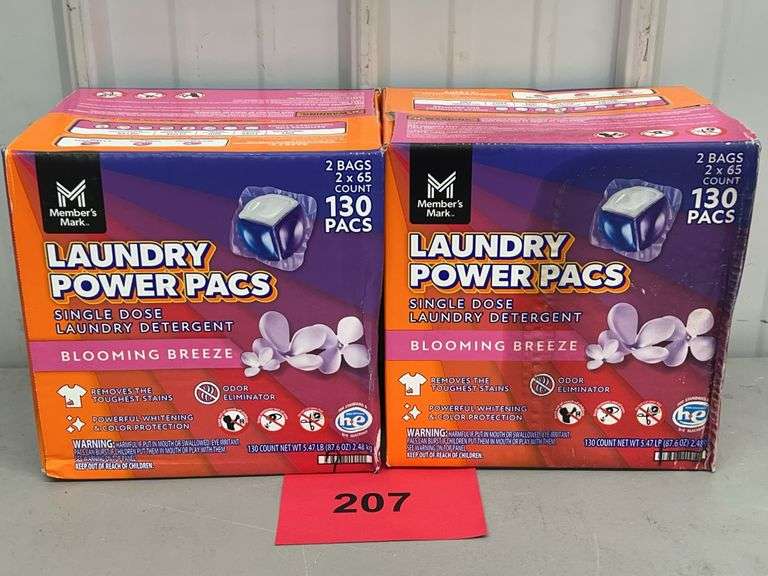 (2) BOXES OF LAUNDRY PACS