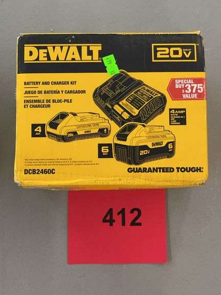 DEWALT 20V BATTERY & CHARGER KIT IN BOX