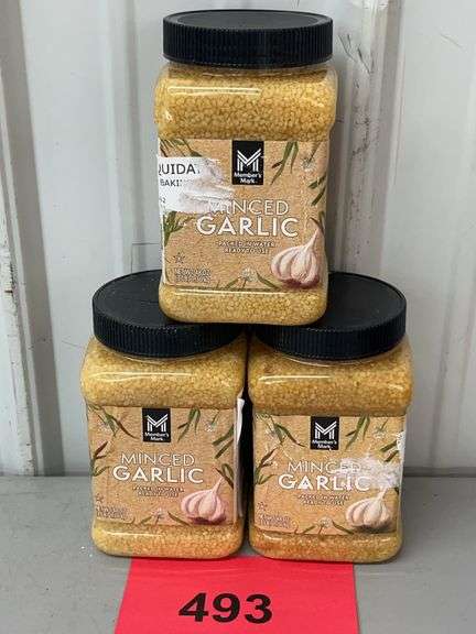 (3) JARS OF MINCED GARLIC