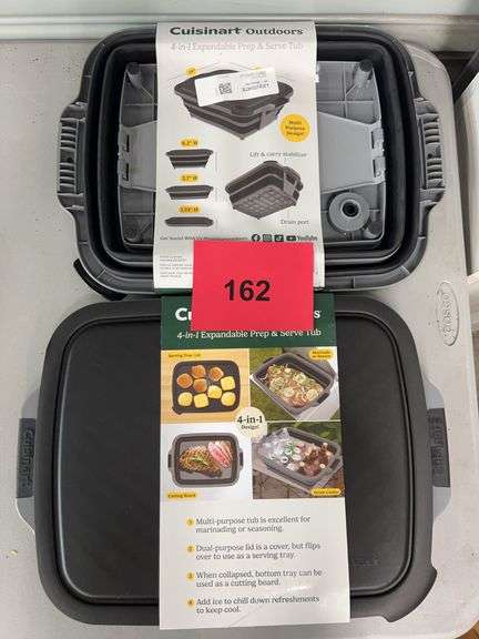 (2) CUISINART PREP & SERVE TUBS