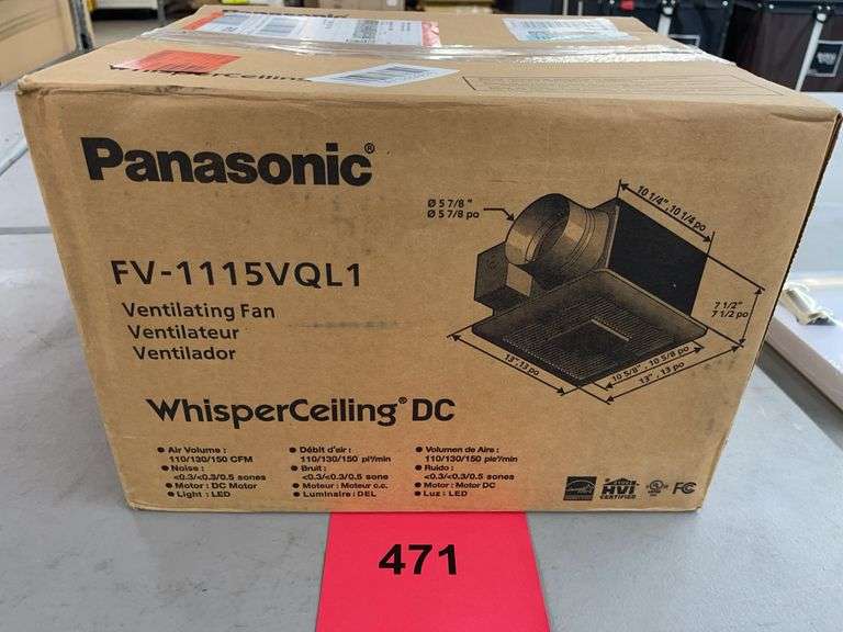 PANASONIC VENTILATING FAN IN BOX