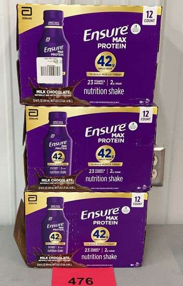 (3) BOXES OF ENSURE SHAKES