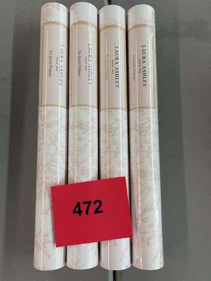 (4) ROLLS OF LAURA ASHLEY WALLPAPER