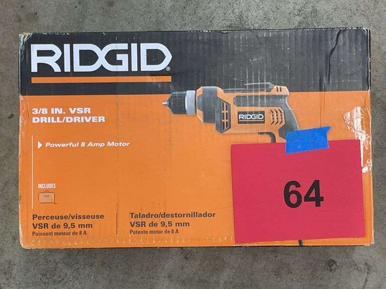 RIDGID 3/8" VSR DRILL/DRIVER IN BOX