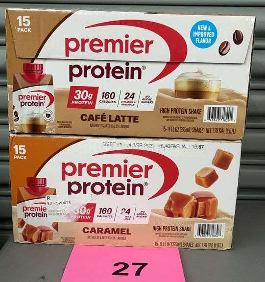 (2) BOXES OF PREMIER PROTEIN SHAKES