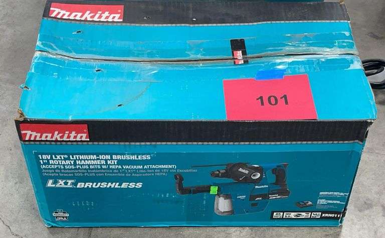 MAKITA 18V 1" ROTARY HAMMER KIT IN BOX
