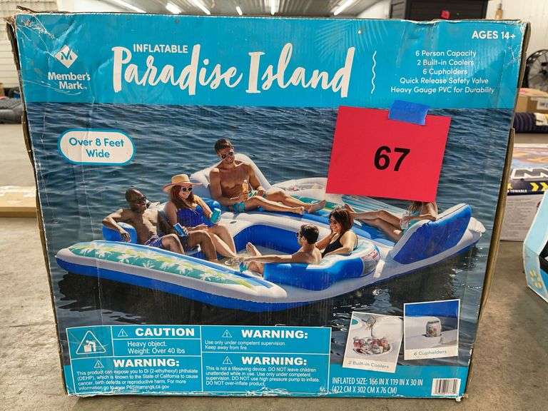 INFLATABLE PARADISE ISLAND IN BOX