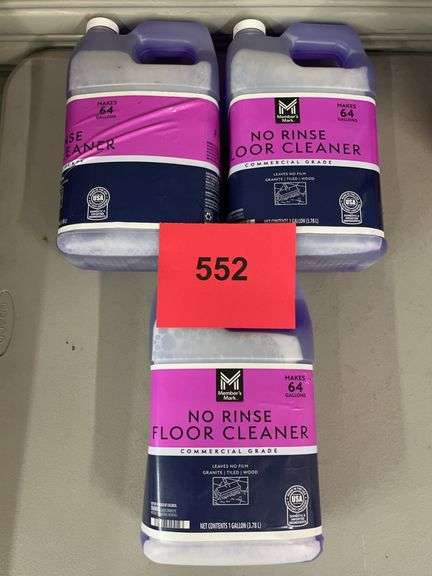 (3) JUGS OF NO RINSE FLOOR CLEANER