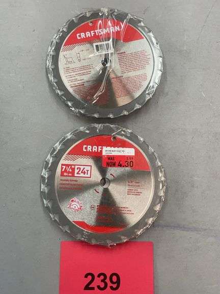 (20) CRAFTSMAN 7-1/4" SAW BLADES