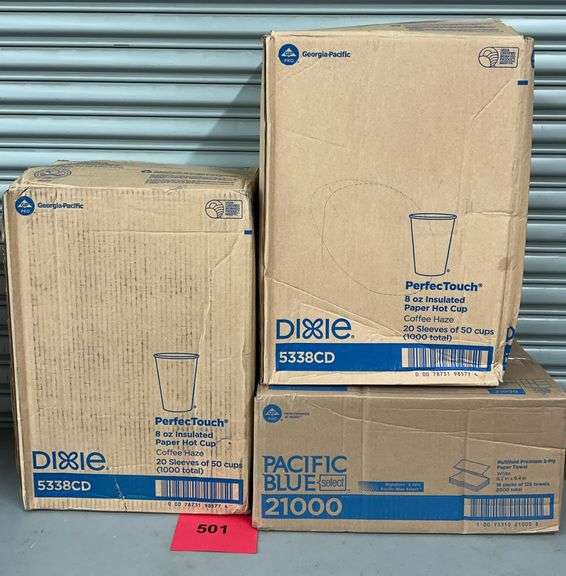 3PC DISPOSABLE LOT - CUPS & TOWELS