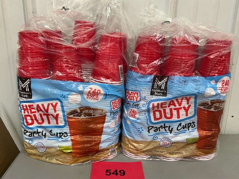 (2) PACKS OF RED PARTY CUPS