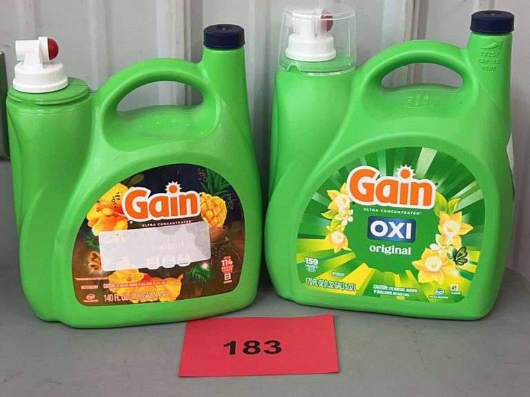 (2) JUGS OF GAIN DETERGENT
