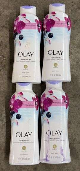 (4) BOTTLES OF OLAY BODY WASH - ORCHID