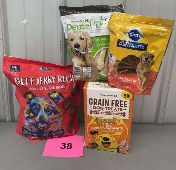 MISC LOT OF DOG TREATS - SEE PHOTOS