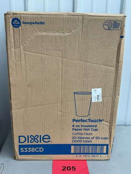 BOX OF DIXIE HOT CUPS