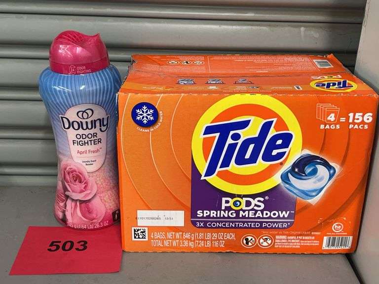2PC LAUNDRY LOT - TIDE & DOWNY