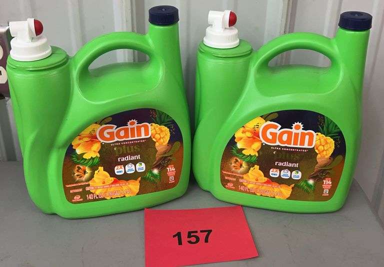 (2) JUGS OF GAIN DETERGENT