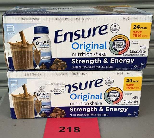 (2) BOXES OF ENSURE SHAKES