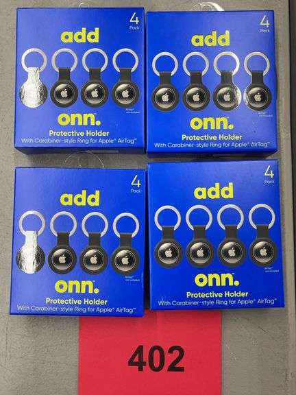 (4) ONN AIRTAG PROTECTIVE HOLDERS