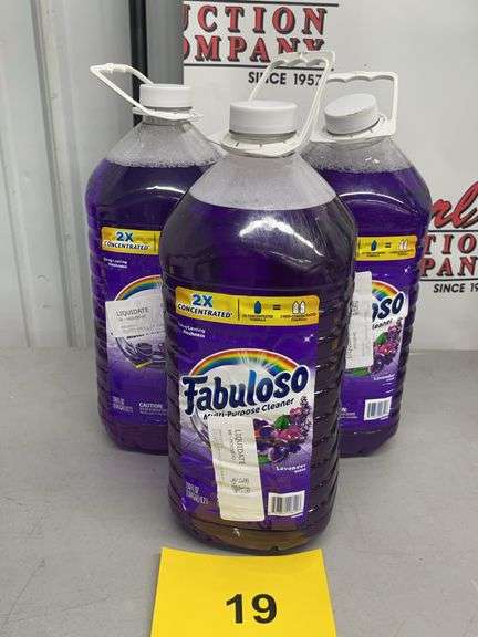 (3) JUGS OF FABULOSO CLEANER
