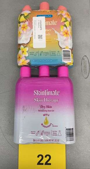 (2) PACKS OF SKINTIMATE SHAVE GEL