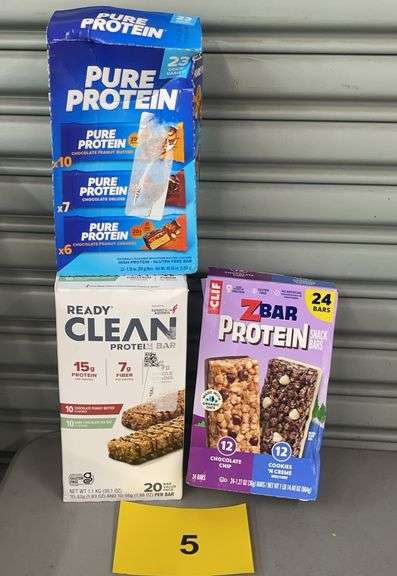 (3) BOXES OF PROTEIN BARS