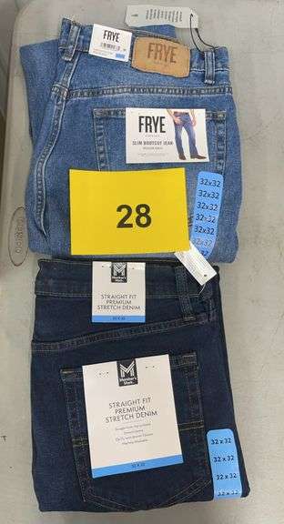 (2) PAIRS OF MENS JEANS SIZE 32X32