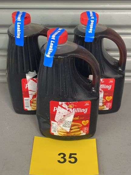 (3) JUGS OF PEARL MILLING SYRUP