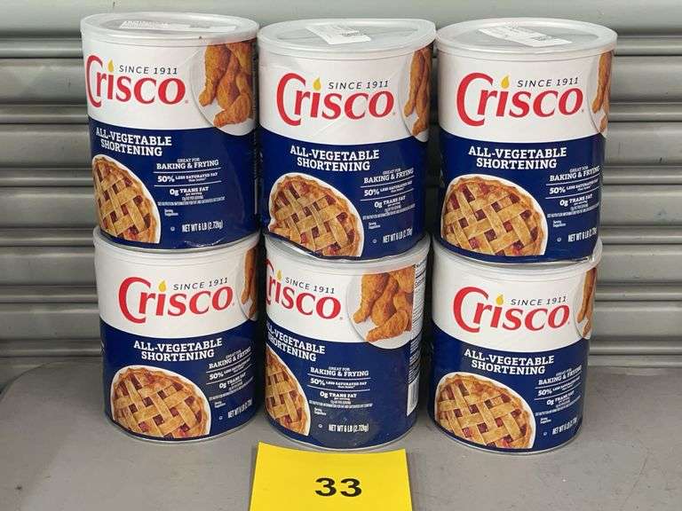 (6) CANS OF CRISCO SHORTENING