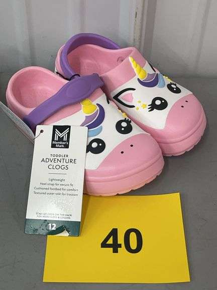 KIDS UNICORN CLOGS SIZE 12