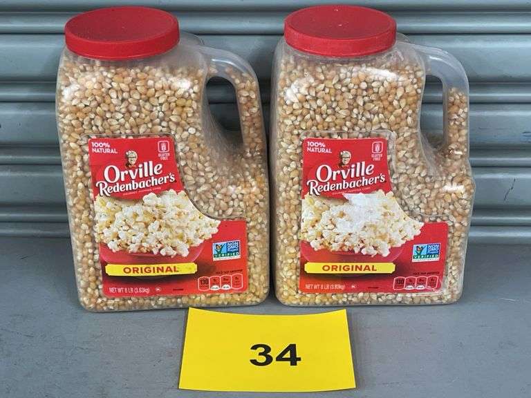 (2) JUGS OF ORVILLE REDENBACHER POPCORN KERNELS