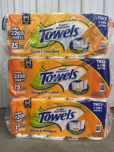 (3) PACKS OF PAPER TOWELS