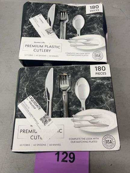 (2) BOXES OF PREMIUM PLASTIC CUTLERY